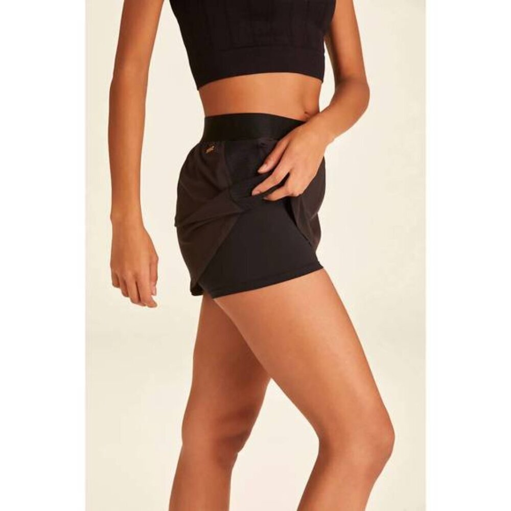 Alala Women’s Pull on Court Skort w/ Interior Pockets Black NWT Size S Athletic - Picture 3 of 8